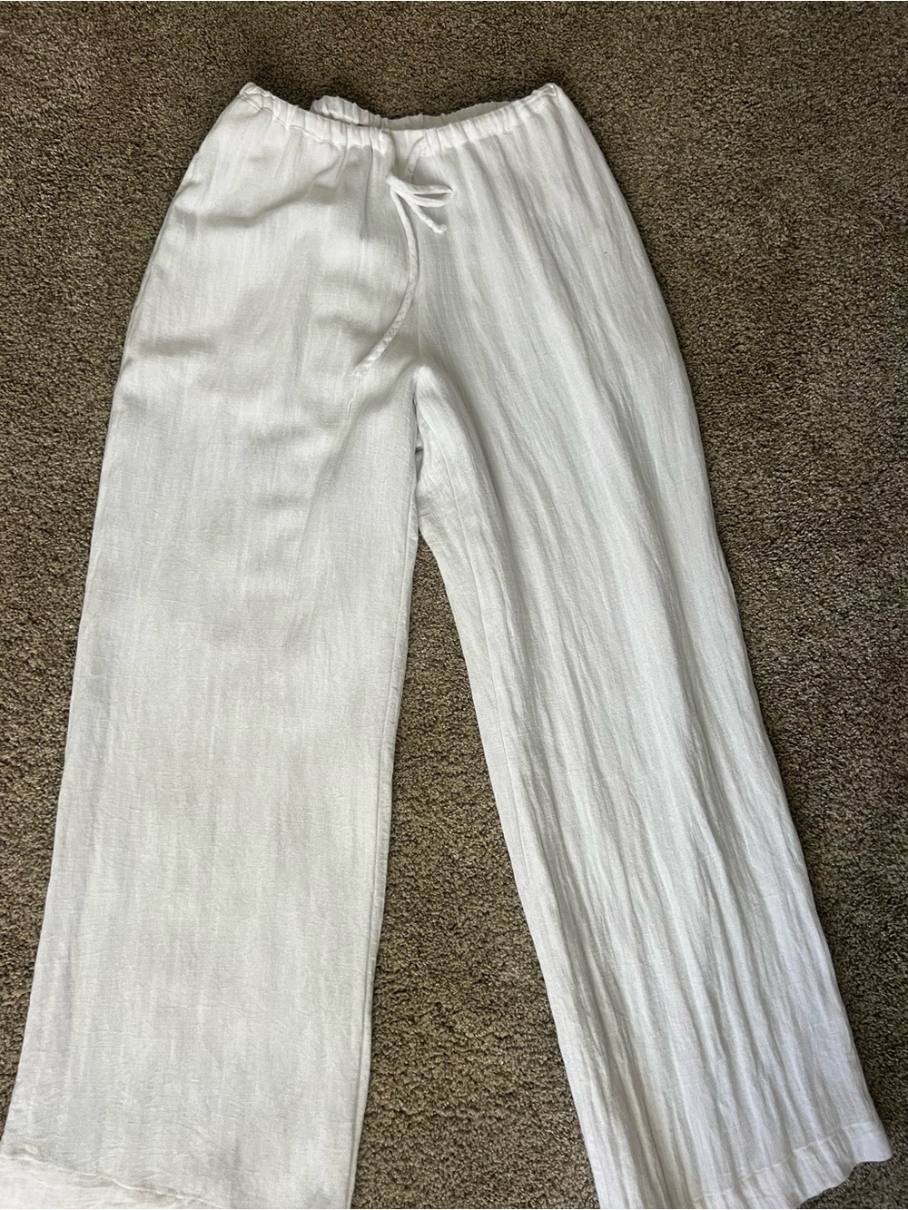 Grey Bandit White Linen Pants